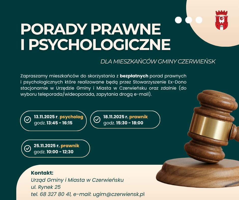 Porady psychologiczne i prawne